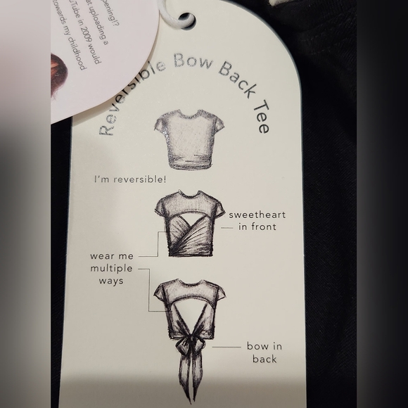 Blogilates By Cassey Reversible Tie Tops. 2 Shirts. 4 ways To Wear. NWT. Size 1X - Picture 5 of 10